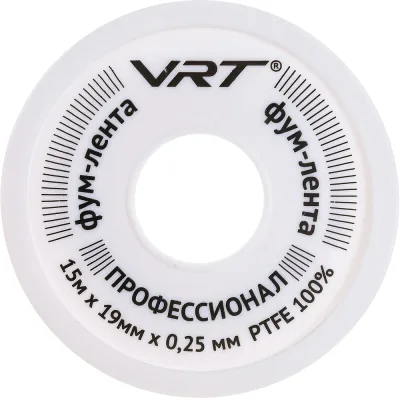 ФУМ лента для воды VRT 19 мм х 0,25 мм х 15 м 530754