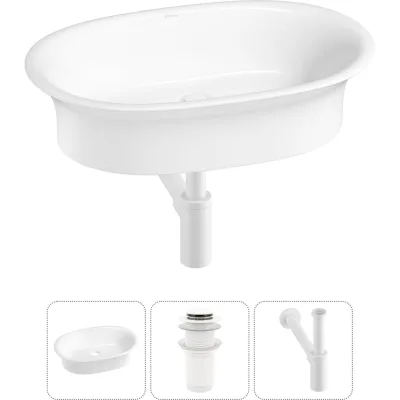 Набор Wellsee 3 в 1 Faze Moment накладная раковина 60x39 см 3178010 20213585R