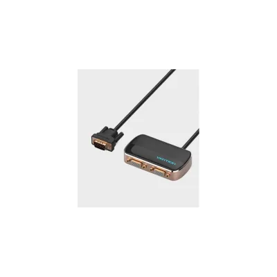 Разветвитель-сплиттер VENTION VGA 15M/2x15F на 2 монитора DBABF