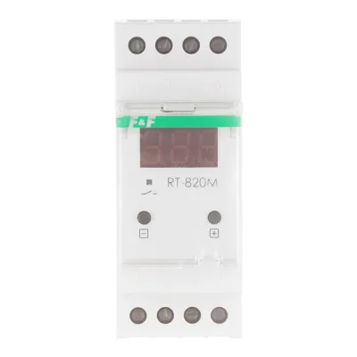 Реле контроля температуры модульное F&F RT-820M 230 В 16 А тип AC/DC (EA07.001.007)