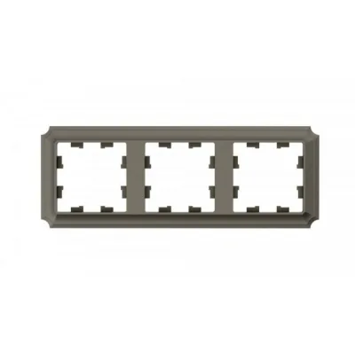 Рамка Systeme Electric AtlasDesign Antique трехместная шампань (ATN100503)
