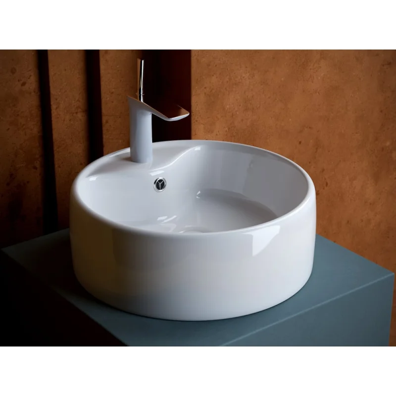 Умывальник Ceramicanova Element чаша накладная, круглый, 400х400х150 мм CN5027