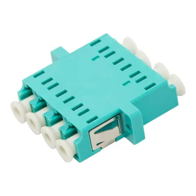 Оптический адаптер LANMASTER LC, OM3, корпус SC, квадро LAN-4LC/S-AM-OM3