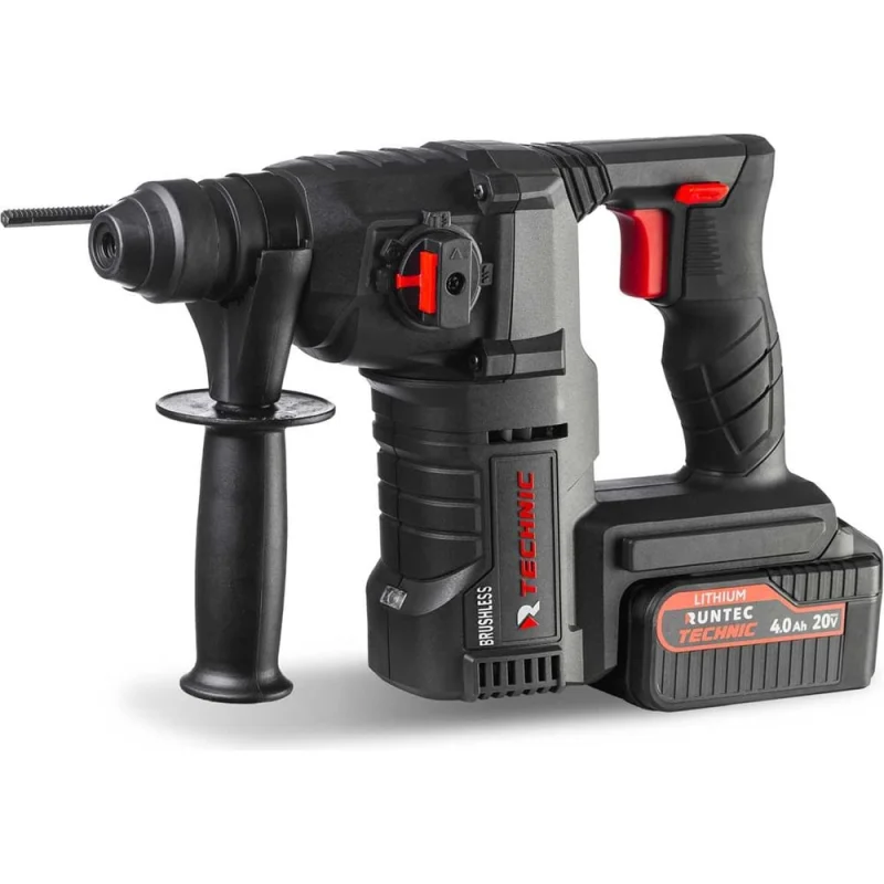 Аккумуляторный перфоратор RUNTEC TECHNIC 2.5 Дж, 20 В, 2x4 Ач, 900 Вт RT-EH900T