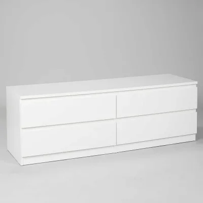Комод Гуд ЛАКК МАЛЬТА 4 ящика, 160x48x54 см, белый 2.05.02.030.1