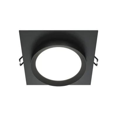 Светильник встраиваемый GX53 черный 15 Вт IP20 Maytoni Hoop (DL086-GX53-SQ-B)