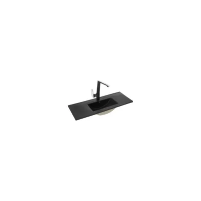 Врезная раковина WeltWasser WW DEILBACH матовая черная, 1015х395х175 7517-100 MT-BL 10000005575