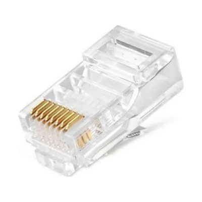 Коннектор rj-45 (8p8c) Ripo cat.5e, универсальные ножи ( в упак. 20 шт.) 003-400001/20