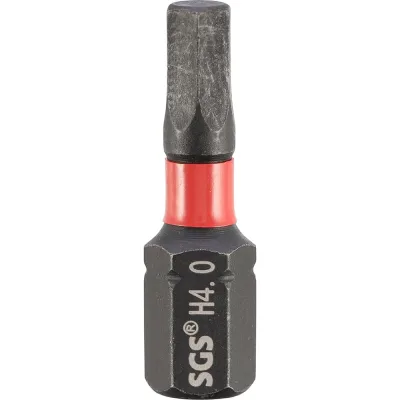 Бита SGS ударная шестигранная HEX 4.0, 25мм Impact S2 1шт 6325-H4.0-IB