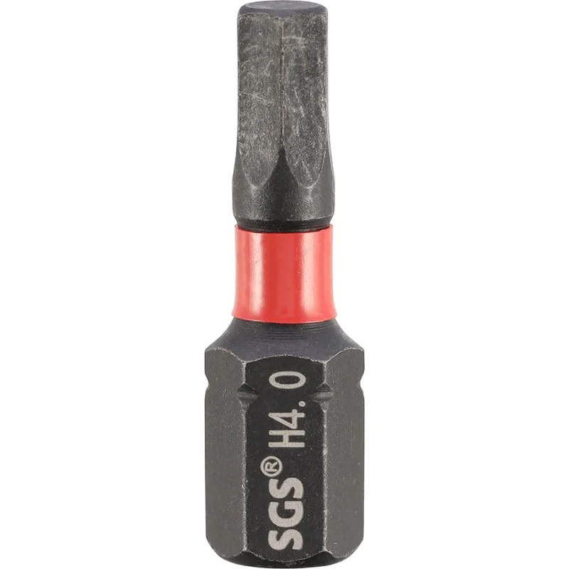 Бита SGS ударная шестигранная HEX 4.0, 25мм Impact S2 1шт 6325-H4.0-IB