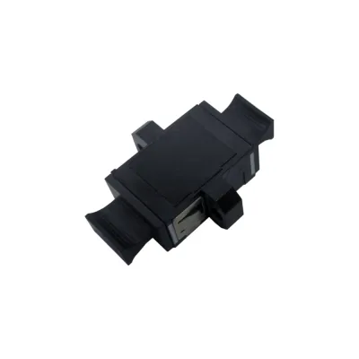 Оптический адаптер LANMASTER MPO, с фланцами, черный LAN-MPO-AM-MM