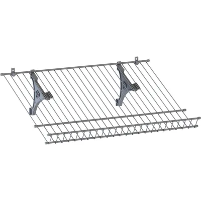 Обувница НАЙДИ 350x600, металлик серебристый SOB-350х600.26