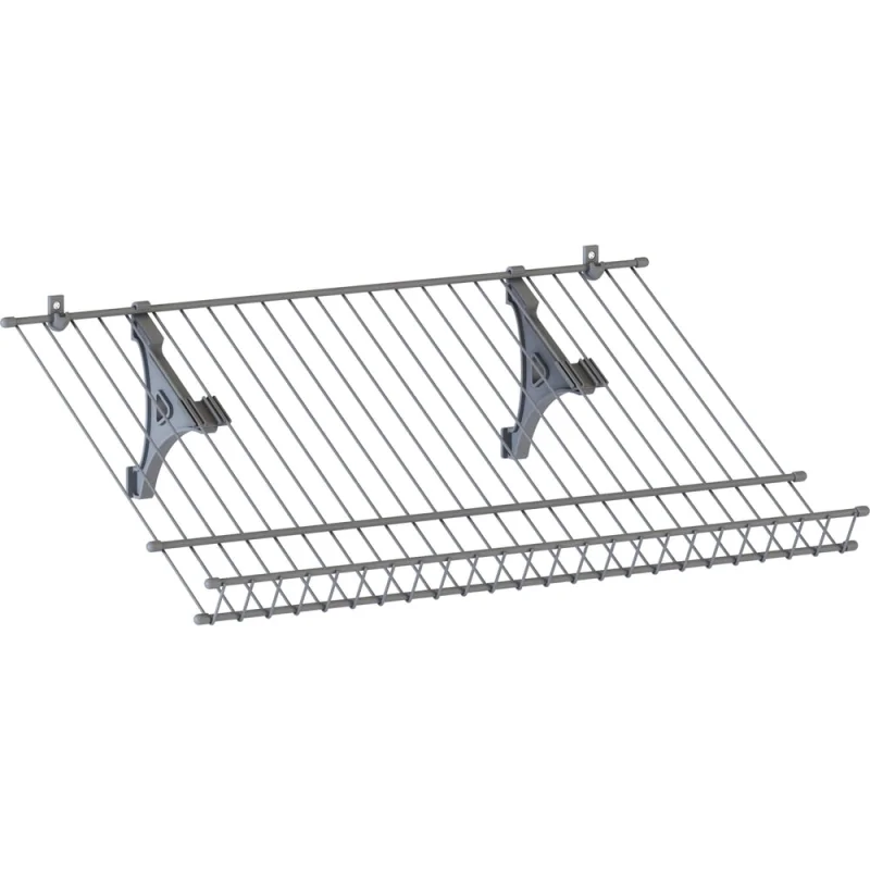 Обувница НАЙДИ 350x600, металлик серебристый SOB-350х600.26