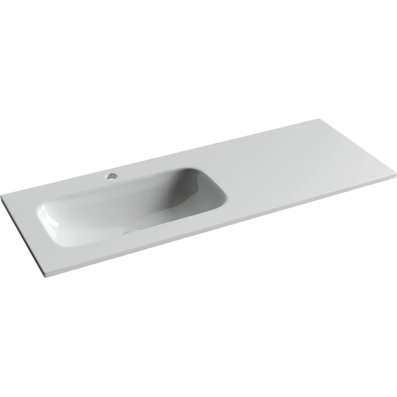 Раковина накладная мебельная Ceramicanova Grace прямоугольная 1210x457x137 с чашей слева и отверстием под смеситель цвет белый CN7020