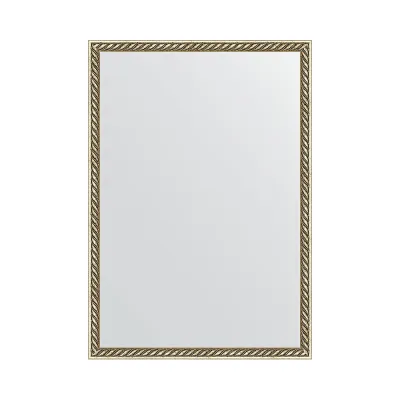 Зеркало EVOFORM в багетной раме - витая латунь 26 mm (48x68 cm) 0634