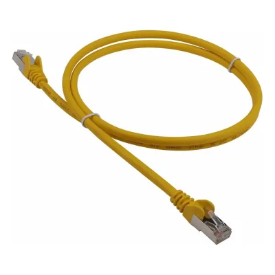 Патч-корд LANMASTER RJ45-RJ45, 4 пары, FTP, категория 5е, 0.5 м, желтый, LSZH, LAN-PC45/S5E-0.5-YL