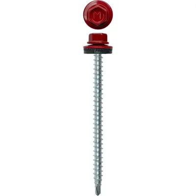 Кровельный саморез Daxmer 4,8х70 RAL 3011 сверло №1, 100 шт 00000304169