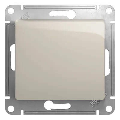 Выключатель Systeme Electric Glossa одноклавишный встраиваемый молочный (GSL000911)