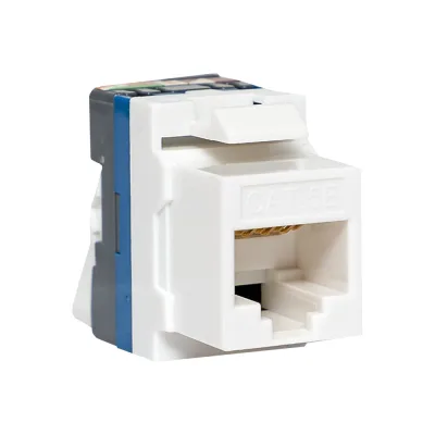 Неэкранированный модуль EKF Keystone TERACOM CS Cat.5E 110 IDC 180 градусов самозажимной (Toolless), серый TRCS-KSTN-RT180-5EUTP-GY