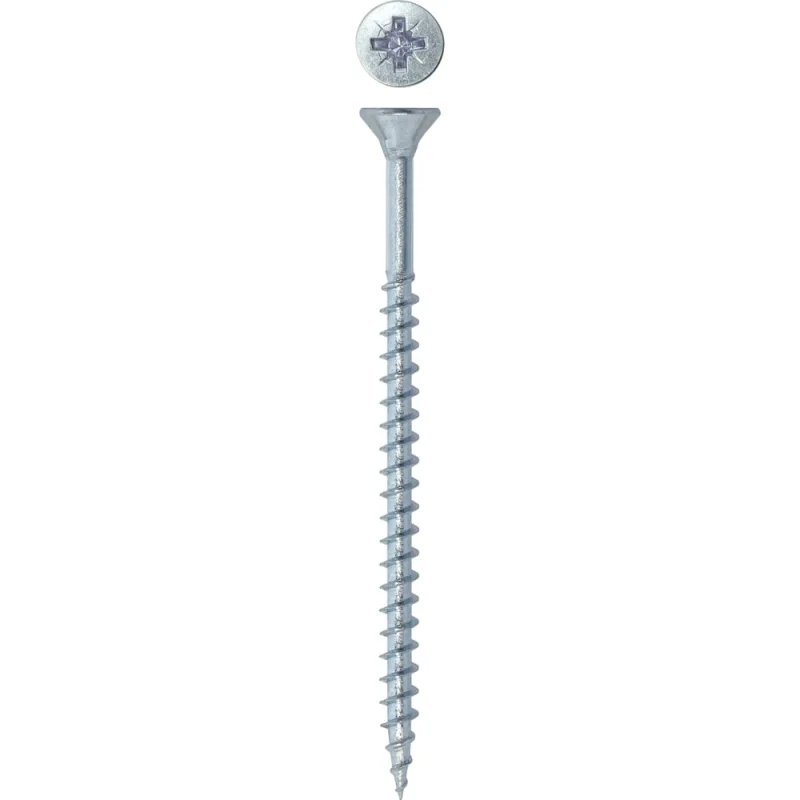 Универсальный саморез Rizzel Pz 4,0x70 белый цинк 3000 шт 00-00464445