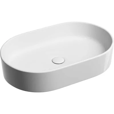 Умывальник-чаша накладная Ceramicanova Element овальная, 608х385х122 мм CN6048
