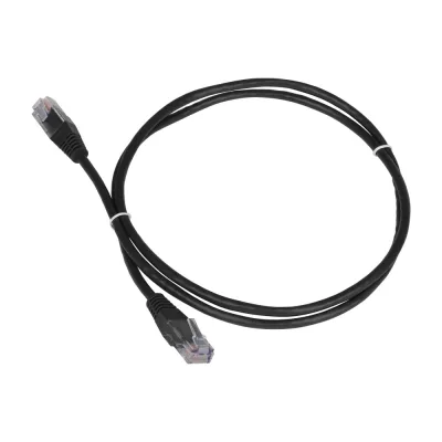 Патч-корд TWT RJ45-RJ45, 4 пары, UTP, категория 5е, 3 м, черный, 45-45-3.0-BK