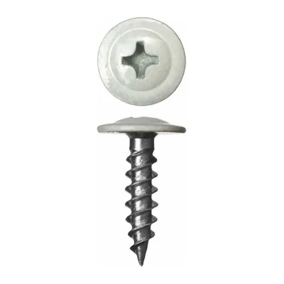 Саморез с прессшайбой STARFIX 4,2x16 мм, цинк, острый, RAL 9003 50 шт. SMZ1-51229-50