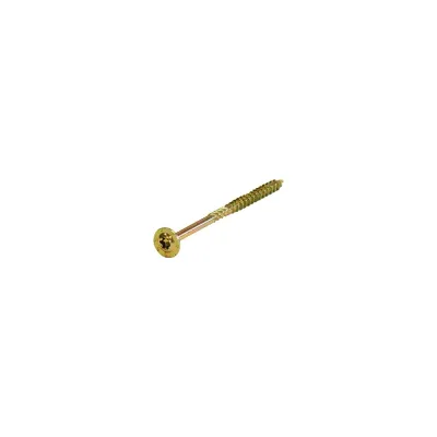 Саморез по дереву HIMTEX проф. желт. тарельчатая голова Torx 40 8x220 50 шт. 08220Wh