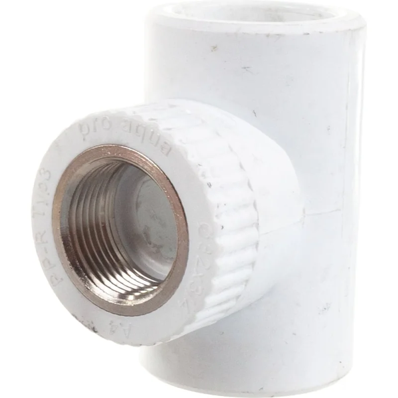 Комбинированный тройник PRO AQUA PP-R ВР белый 32 мм 3/4" PA24016Pb