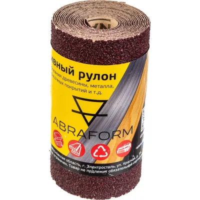 Рулон абразивный БУМ (115x2500 мм; P40) ABRAFORM afr115-2500-040