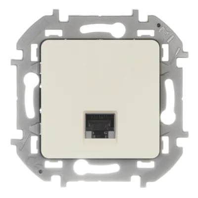 Розетка компьютерная Legrand Inspiria встраиваемая слоновая кость RJ45 (673826)