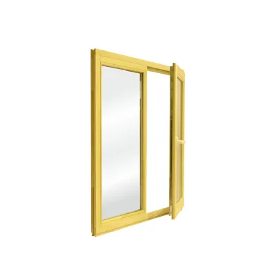 Окно деревянное Timber&style 1160х1000х45 мм 2 створки левая глухая правая поворотная