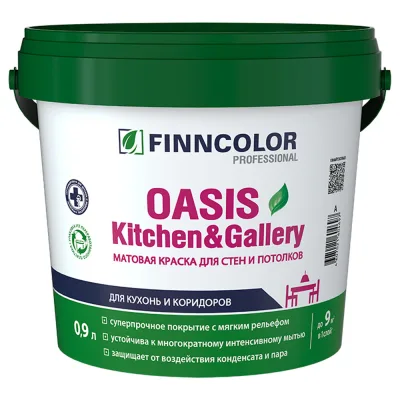 ΠΡΠ°ΡΠΊΠ° ΠΌΠΎΡΡΠ°ΡΡΡ Finncolor Oasis Kitchen&Gallery Π±Π°Π·Π° Π Π±Π΅Π»Π°Ρ 0,9 Π»