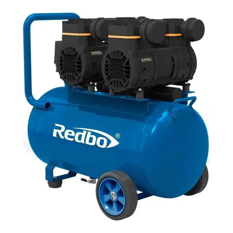 Компрессор безмасляный Redbo 2.4кВт, 210л/мин, 50л, 4 цилиндра, ACN-50/2400-2 39774