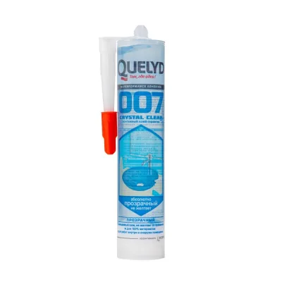 Клей-герметик гибридный Quelyd 007 Crystal Clear прозрачный 300 мл