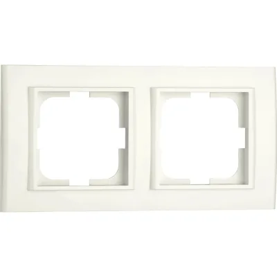 2-местная рамка OVIVO MINA, крем, 401-020000-226
