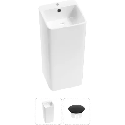 Набор Wellsee 2 в 1 Callipy Art напольная раковина 40x40x85 см 33890303R