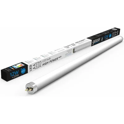 Лампа Gauss Elementary T8 12W 1000lm 6500K G13 600mm стекло LED 93032