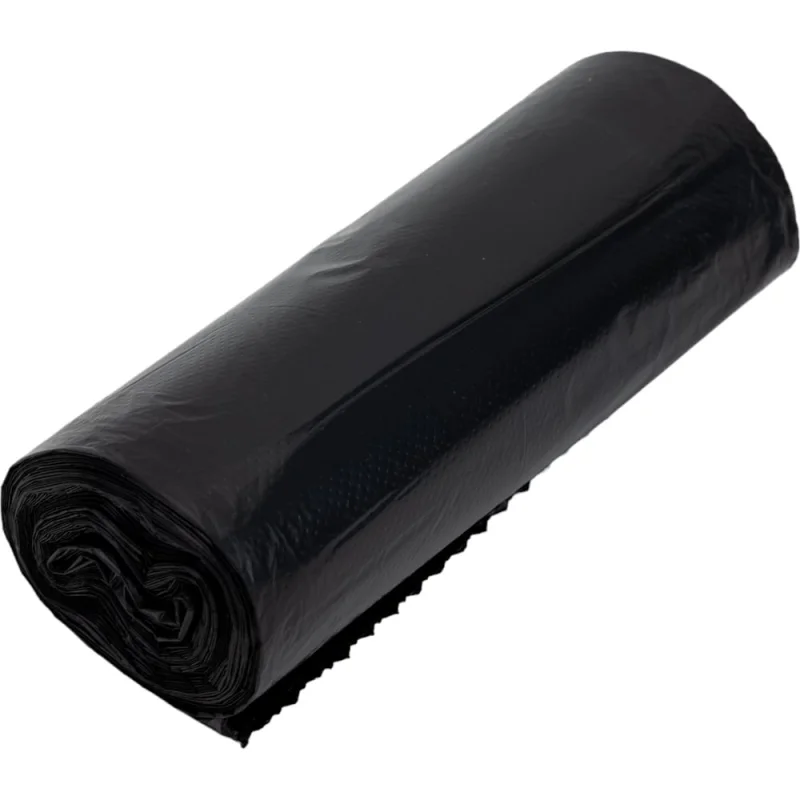 Пакеты для мусора ПНД 60x80 см, 60 л, черные, в рулоне 20 шт. Optiline 23-1054