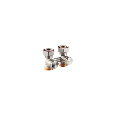 Узел нижнего подключения Giacomini R387 Ду 20, Ру10, 3/4ЕКx3/4ЕК, прямой R387X002 022-0586