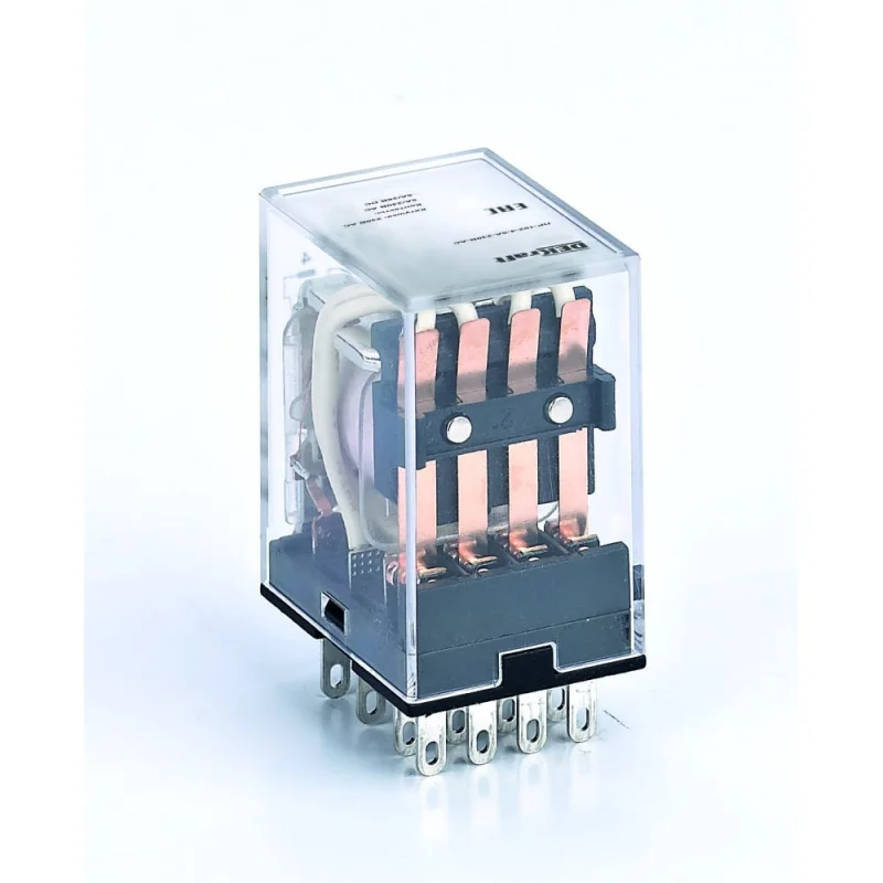 Промежуточное реле с LED DEKraft ПР-102, 4 контакта, 5 А, 230 В, тип АС 23900DEK