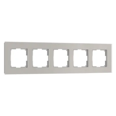 Рамка Werkel Senso пятиместная дымчатая soft-touch (a069971)