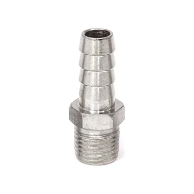 Резьбовой штуцер ёлочка PI TOOLS SH-E10-1/4M под шланг D10. Арт. 7792