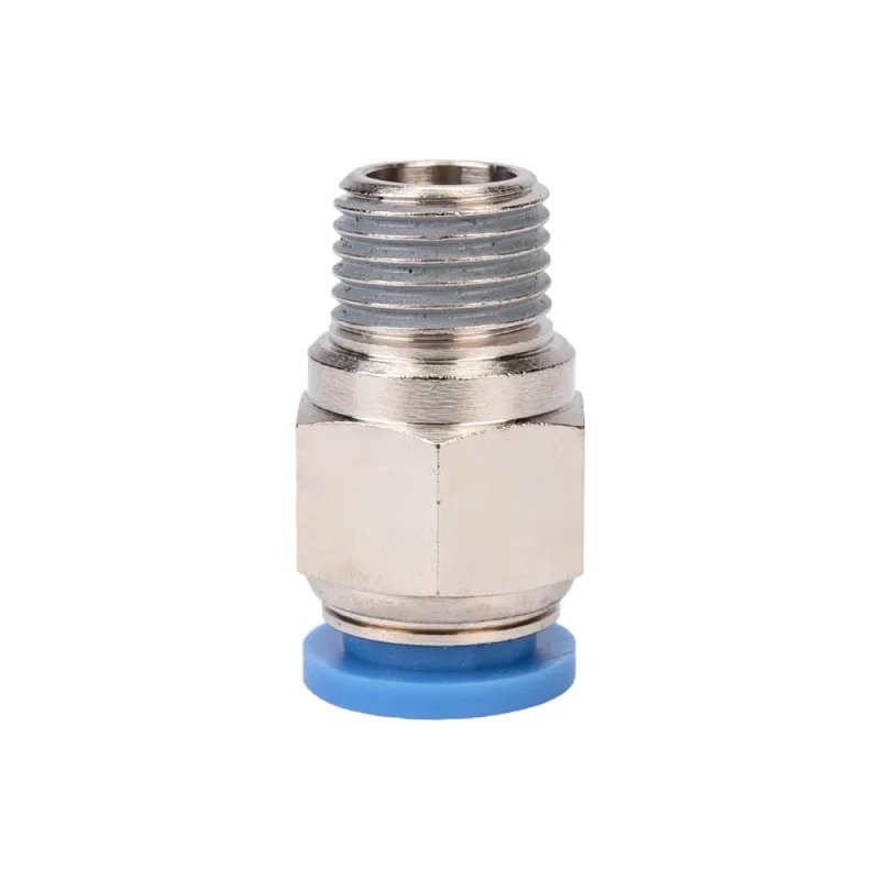 Фитинг цанговый прямой металлический 10 мм, M1/4" Pegas pneumatic 5205