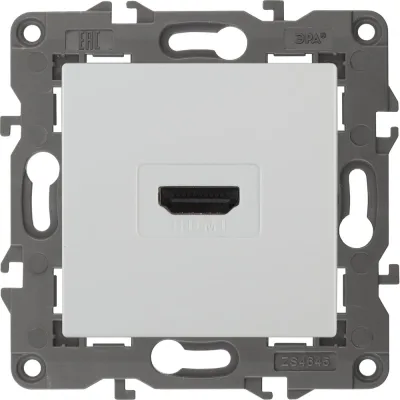 Розетка HDMI ЭРА 14-3114-01 IP20, Elegance, белый Б0034332