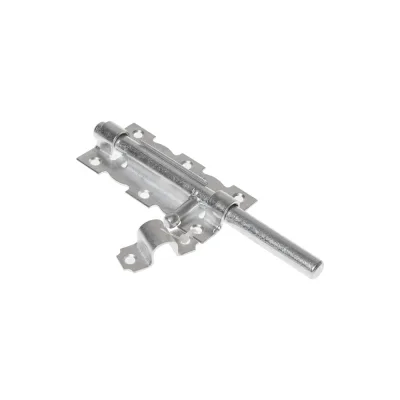 Дверная задвижка STARFIX 110 мм, белый цинк SMP-75996-1