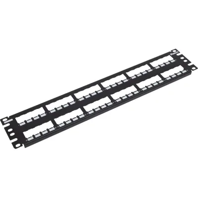 Патч-панель PANDUIT CP48BLY модульная цельнометаллическая Mini-Com 19, 48 портов, 2U 29820