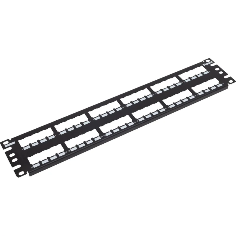 Патч-панель PANDUIT CP48BLY модульная цельнометаллическая Mini-Com 19, 48 портов, 2U 29820