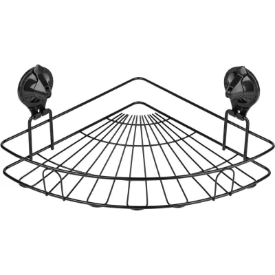 Полка 1-ая угловая на присоске SAKURA, Air-lock BI-4049 BL, черный 037321