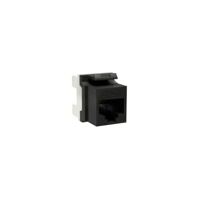 Модуль keystone DKC rj45 cat5e неэкранированный(utp), 180 градусов, черный(форм-фактор a10) RNK5EU180BK